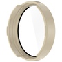 F�r Garmin Lily 2 Kunststoff PC Smart Watch H�lle + H9 Schutz Hart Glas Beige