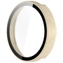 F�r Garmin Lily 2 Kunststoff PC Smart Watch H�lle + H9 Schutz Hart Glas Beige