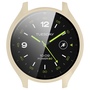 F�r Xiaomi Watch 2 Kunststoff PC Smart Watch H�lle + H9 Schutz Hart Glas Beige