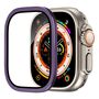 F�r Apple Watch Ultra 49mm Aluminiumlegierung H�lle + Hart Glas Lila