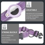 F�r Apple AirTag Nylon Reflektierendes Neopren Hundehalsband Gr��e S