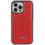 Audi Apple iPhone 15 Pro Max Kunstleder MagSafe Hardcase H�lle Rot