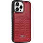 Audi Apple iPhone 15 Pro Max Kunstleder MagSafe Hardcase H�lle Rot
