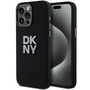 DKNY Liquid Silikon Case f�r Apple iPhone 15 Pro Max Schwarz