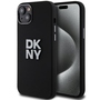 DKNY Liquid Silikon Metall Logo Case MagSafe f�r Apple iPhone 15 /14 /13 Schwarz