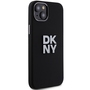 DKNY Liquid Silikon Metall Logo Case MagSafe f�r Apple iPhone 15 /14 /13 Schwarz