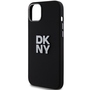 DKNY Liquid Silikon Metall Logo Case MagSafe f�r Apple iPhone 15 /14 /13 Schwarz
