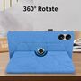 F�r Xiaomi Redmi Pad Pro 12.1 Zoll 360 Grad Rotation aufstellbare Baum Muster Kunstleder H�lle Tasche Case Blau