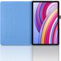 F�r Xiaomi Redmi Pad Pro 12.1 Zoll 360 Grad Rotation aufstellbare Baum Muster Kunstleder H�lle Tasche Case Blau