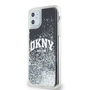 DKNY Liquid Glitter Big Logo Case f�r Apple iPhone 11 / XR Schwarz / Glitzer