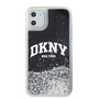 DKNY Liquid Glitter Big Logo Case f�r Apple iPhone 11 / XR Schwarz / Glitzer