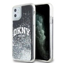 DKNY Liquid Glitter Big Logo Case f�r Apple iPhone 11 / XR Schwarz / Glitzer