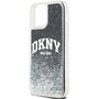 DKNY Liquid Glitter Big Logo Case f�r Apple iPhone 12 / 12 Pro Schwarz / Glitzer