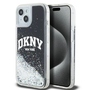 DKNY Liquid Glitter Big Logo Case f�r Apple iPhone 13 / 14 / 15 Schwarz /Glitzer