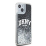 DKNY Liquid Glitter Big Logo Case f�r Apple iPhone 13 / 14 / 15 Schwarz /Glitzer