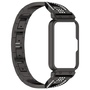 F�r Samsung Galaxy Fit 3 Edelstahl Diamant Design mit integriertem Geh�use Ersatz Armband Schwarz