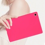F�r Samsung Galaxy Tab A9 TPU Silikon H�lle d�nn Cover Pink