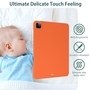 F�r Apple iPad 10.9 10. Gen 2022 TPU Silikon H�lle Ultra d�nn Orange