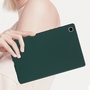 Fr Samsung Galaxy Tab S10 Plus FE / S9 Plus FE Silikon Hlle D- Grn