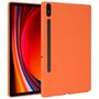 F�r Samsung Galaxy Tab S10 Plus / S9 Plus FE Silikon H�lle Orange