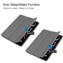 Fr Apple iPad Pro 11 2024 3folt Wake UP Smart Cover Tasche Hlle Grau