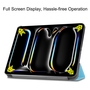 Fr Apple iPad Pro 11 2024 3folt Wake UP Smart Tasche Hlle Hellblau