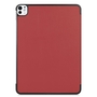 Fr Apple iPad Pro 11 2024 3folt Wake UP Smart Cover Tasche Hlle Rot