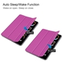 F�r Apple iPad Pro 11 2024 3folt Wake UP Smart Cover Tasche H�lle Lila