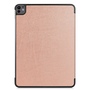 Fr Apple iPad Pro 13 2024 3folt Wake UP Smart Tasche Hlle Rose Gold