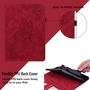 F�r Xiaomi Redmi Pad Pro 12.1 Schmetterling Kunstleder Tasche Rot