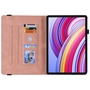 F�r Xiaomi Redmi Pad Pro 12.1 Schmetterling Kunstleder Tasche Pink