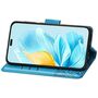 F�r Honor 200 Lite Kunstleder Wallet Tasche Schmetterling H�lle Blau