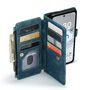 F�r Google Pixel 8a Kunstleder Multifunktion Zipper Wallet Tasche Blau