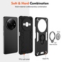 Fr Xiaomi Redmi A3 Magnet Ring Cover Handy Hlle Tasche Case Schwarz