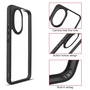 F�r Honor 200 Frosted TPU + Transparent PC Schutz H�lle Case Schwarz