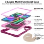 F�r Lenovo Tab M11 Hybrid 360 Grad Halte-Schlaufe Tasche H�lle Pink