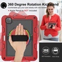 Fr Apple iPad Pro 11 2024 360 Grad Halte-Schlaufe Hlle Case Rot