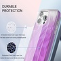 F�r Apple iPhone 15 Pro Feder Design Bumper TPU Schutz H�lle Case Lila