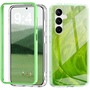 Fr Samsung Galaxy S24 Feder Design Bumper TPU Schutz Hlle Case Grn