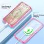 F�r Samsung Galaxy S24 Plus Feder Design Bumper TPU Schutz H�lle Rosa