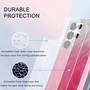 F�r Samsung Galaxy S24 Ultra Feder Design Bumper TPU Schutz H�lle Rosa
