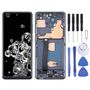 F�r Samsung Galaxy S20 Ultra 4G / 5G Display Full TFT LCD mit Rahmen Einheit Touch Ersatzteil Reparatur Schwarz (ohne Fingerprint)