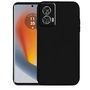 F�r Motorola Edge 50 Fusion Silikon TPU Schutz H�lle Case d�nn Schwarz