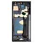 F�r Samsung Galaxy Note 20 Ultra Display Full TFT mit Rahmen Ersatzteil Reparatur Schwarz