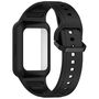 F�r Samsung Galaxy Fit 3 Silikon Arm Band integriertem Geh�use Schwarz