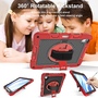 F�r Apple iPad Air 11 2024 / Air 5 / 4 Hybrid 360 Grad H�lle Case Rot