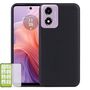 F�r Motorola Moto E14 / G04 G04S 4G / G24 4G Silikon TPU H�lle + Glas 