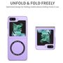 F�r Samsung Galaxy Z Flip7 FE / Flip6 Magnet Magsafe Schutz H�lle Lila