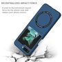 F�r Samsung Galaxy Z Flip7 FE / Flip6 Magnet Magsafe Schutz H�lle Blau