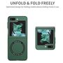 F�r Samsung Galaxy Z Flip7 FE / Flip6 Magnet Magsafe Schutz H�lle Gr�n